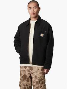 Carhartt Wip: OG Detroit Jacket Black Aged Canvas