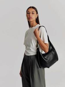 Large Everyday Croissant Buckle Bag Black