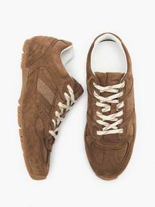 Suede Brown Leather Sneakers