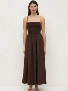 Assembly Label: Aubrey Ruched Dress Ganache