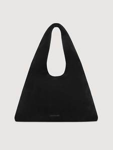 Bags: Willow Suede Hobo Bag Black