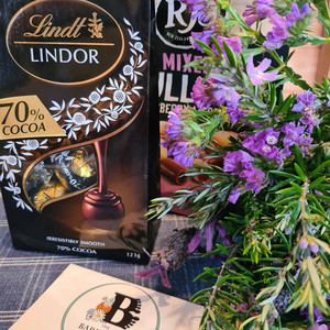 Flowers and Chocolate -$80 The Barefoot Florist