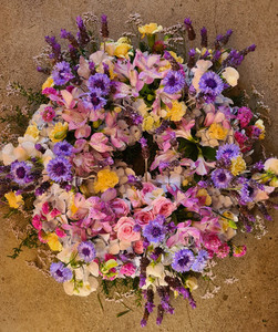 Products: Wreath -$450 The Barefoot Florist