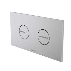 Toilets: Caroma Invisi Series II Round ABS Dual Flush Plate | Satin