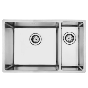 Kitchen Sinks: Mercer Pressato 450/180 Double Sink