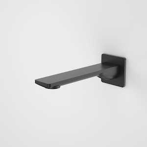 Spout: Caroma Urbane II Square Basin/Bath Spout 180mm | Matte Black