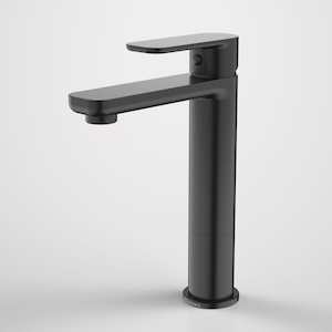 Tall Basin Taps: Caroma Luna Mid Basin Mixer | Satin Black