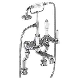 Burlington Kensington Regent Deck Mounted Bath/Shower Mixer | Chrome