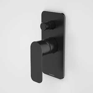 Wall Mixers: Caroma Luna Bath/Shower Mixer with Diverter | Satin Black