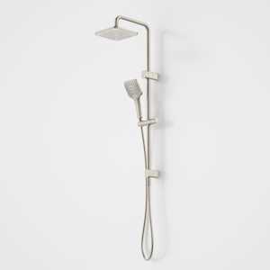 Caroma Luna Multi-Function Rail Shower with Overhead | Brushed Nickel