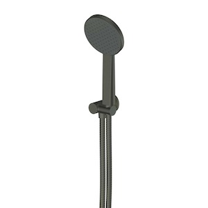 Greens Glide RainBoost Hand Shower with Wall Outlet Bracket | Gunmetal