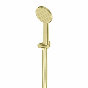 Greens Glide RainBoost Hand Shower with Wall Outlet Bracket | Brushed Brass