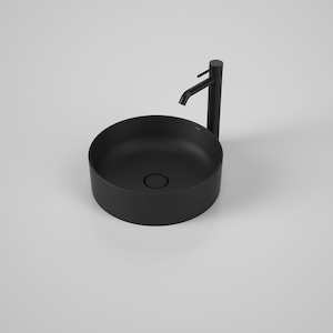 Caroma Liano II 400mm Round Above Counter Basin | Matte Black