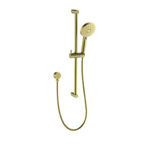 Tapware Showers: Evoke Slide Shower | Brushed Brass