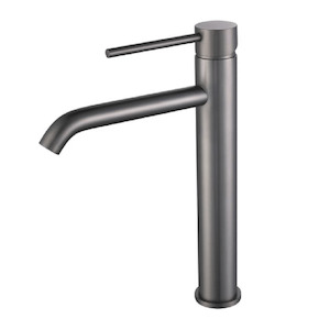 Newtech Evoke High Rise Basin Mixer | Gunmetal