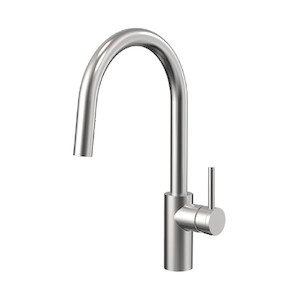 Evoke Gooseneck Pull Out Sink Mixer | Brushed Nickel