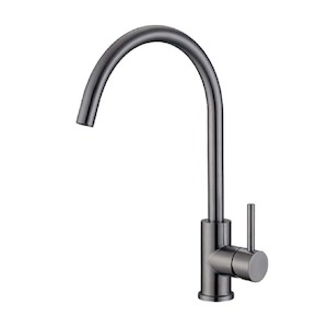 Evoke Gooseneck Sink Mixer | Gunmetal