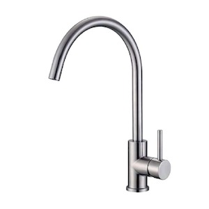 Evoke Gooseneck Sink Mixer | Brushed Nickel