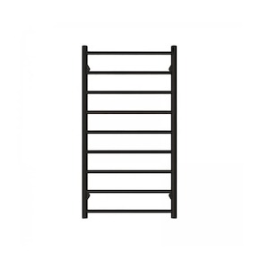 Tranquillity Jersey Round Heated Towel Ladder 1200 x 600mm | Matte Black