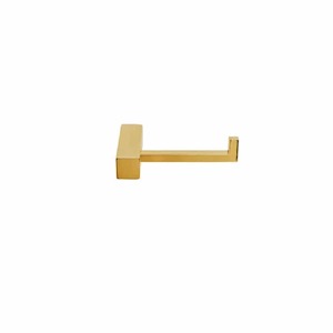 Tranquillity Square Toilet Roll Holder | Brushed Brass