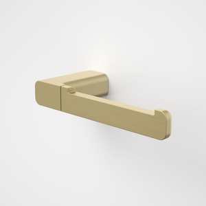 Accessories: Caroma Luna Toilet Roll Holder | Brushed Brass