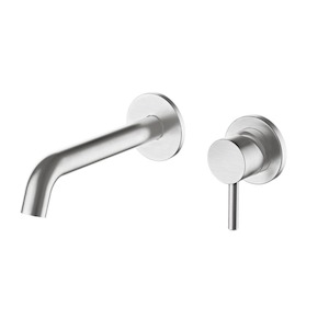 Laundry 1: Swiss Wall Mounted Mixer & Spout | Brushed Stainless Steel