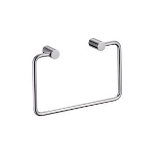 Laundry 1: Swiss Hand Towel Ring | Brushed Stainless Steel