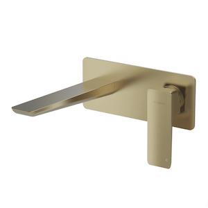Laundry Taps: Como Wall Mount Mixer | Brushed Brass