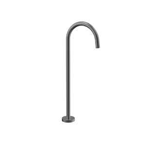 Evoke Floor Mounted Bath Filler | Gunmetal