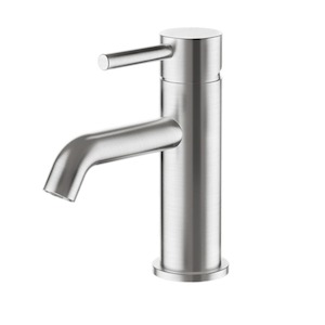 Swiss Basin Mixer | Brushed Stainless Steel