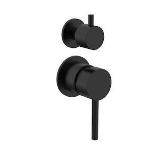 Wall Mixers: Evoke Shower Mixer with Diverter | Black