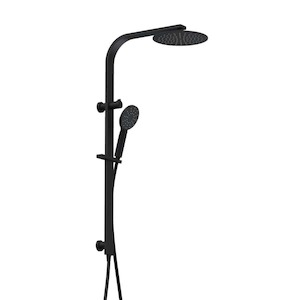 2 In 1 Showers: Como Round Shower Column | Matte Black