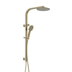 Como Round Shower Column | Brushed Brass