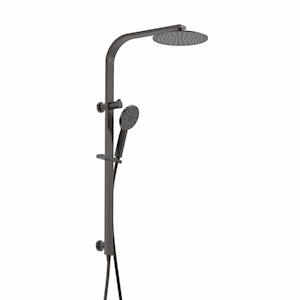 Como Round Shower Column | Brushed Gunmetal