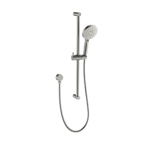 Wall Mount Rain Heads: Evoke Slide Shower | Brushed Nickel