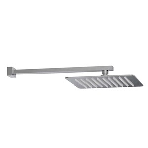 Wall Mount Rain Heads: Como Square Wall Mount Rainhead | Chrome