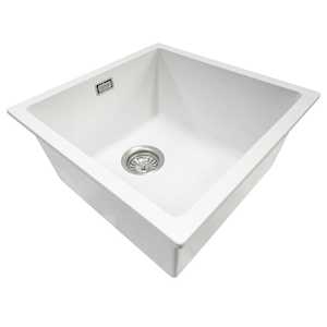 Code Aura 400 x 400 Single Sink | Matte White