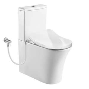 Reflex Rimless Back to Wall Toilet Suite with Bidet Seat