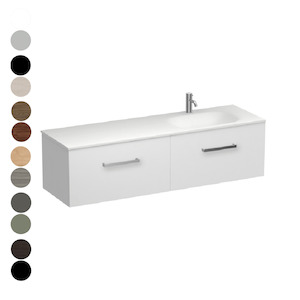 Reflex Spio 1500 2 Drawer Vanity Right Basin