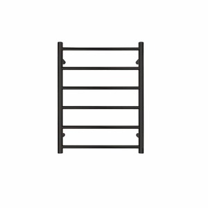 Tranquillity Jersey Round Heated Towel Ladder 780 x 600mm | Matte Black