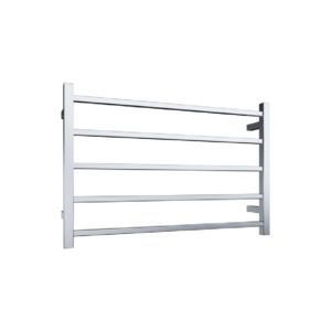 Newtech Quadro 5 Bar Wide Heated Towel Ladder 530mm | Chrome
