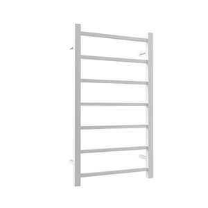 Newtech Quadro 7 Bar Heated Towel Ladder 800mm | Matte White
