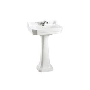 Burlington Edwardian Rectangle 610mm Basin Standard Pedestal