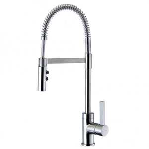 Methven Gaston Spring Pull Down Twin Function Sink Mixer | Brushed Chrome