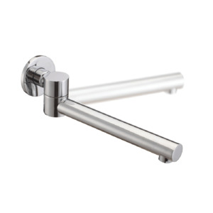 Spout: Eco Style Swivel Wall Mount Bath Spout | Chrome