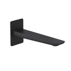 Spout: Como Wall Mount Bath Spout | Matte Black