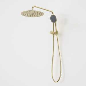 Caroma Urbane II Compact Twin Shower | Brushed Brass