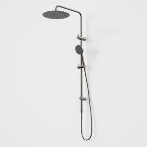 Caroma Urbane II Rail Shower with Overhead | Gunmetal