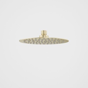 Caroma Urbane II Round Shower Head 200mm | Brushed Brass