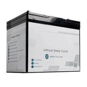12V 75Ah Lithium Battery Deep Cycle LiFePO4 Recreational - The Battery Cell
